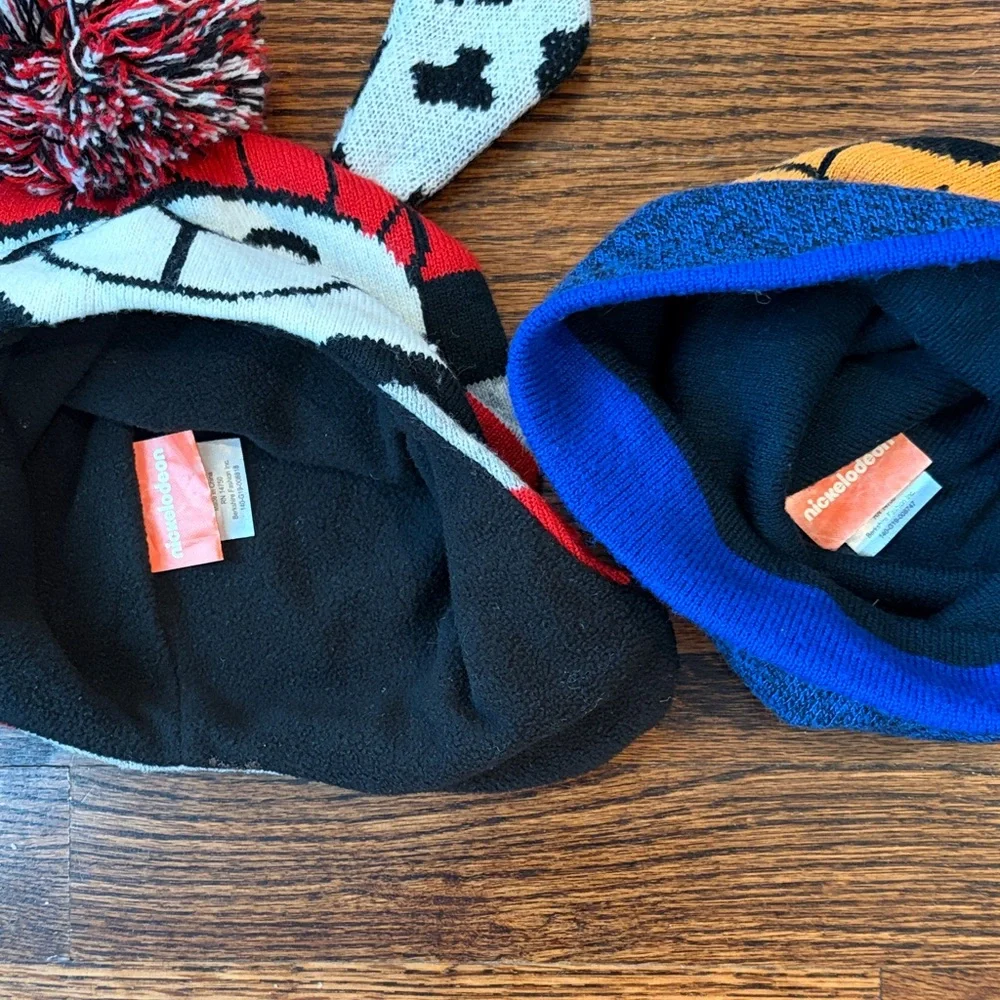 Bundle of Nickelodeon Paw Patrol Kids Hats - Chase and Marshall Characters